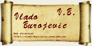 Vlado Burojević vizit kartica